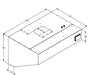 Combisteel 700 Wall Mounted Hood Complete 1200 Combisteel