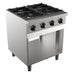 Combisteel Base 700 Gas Range - 4 Burners - Stainless Steel - 700x700x900 mm - Freestanding - 26 kW Output - Commercial Kitchen Equipment 7333.2005 Combisteel