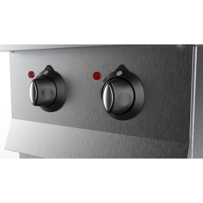 Combisteel Base 700 Gas Range - 4 Burners - Stainless Steel - 700x700x900 mm - Freestanding - 26 kW Output - Commercial Kitchen Equipment 7333.2005 Combisteel