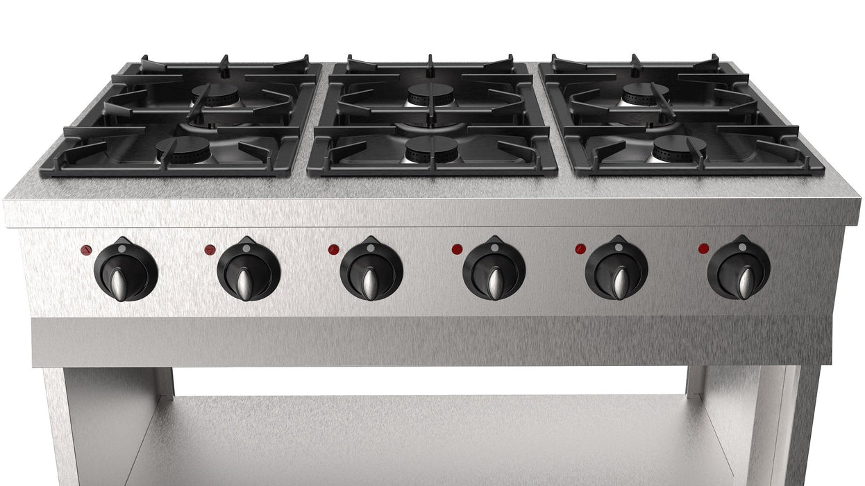 BASE 700 GAS RANGE 6 BU. Combisteel