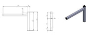 PERMANENT BRACKET SINGLE 300 Combisteel