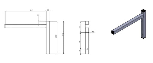 PERMANENT BRACKET SINGLE 300 Combisteel