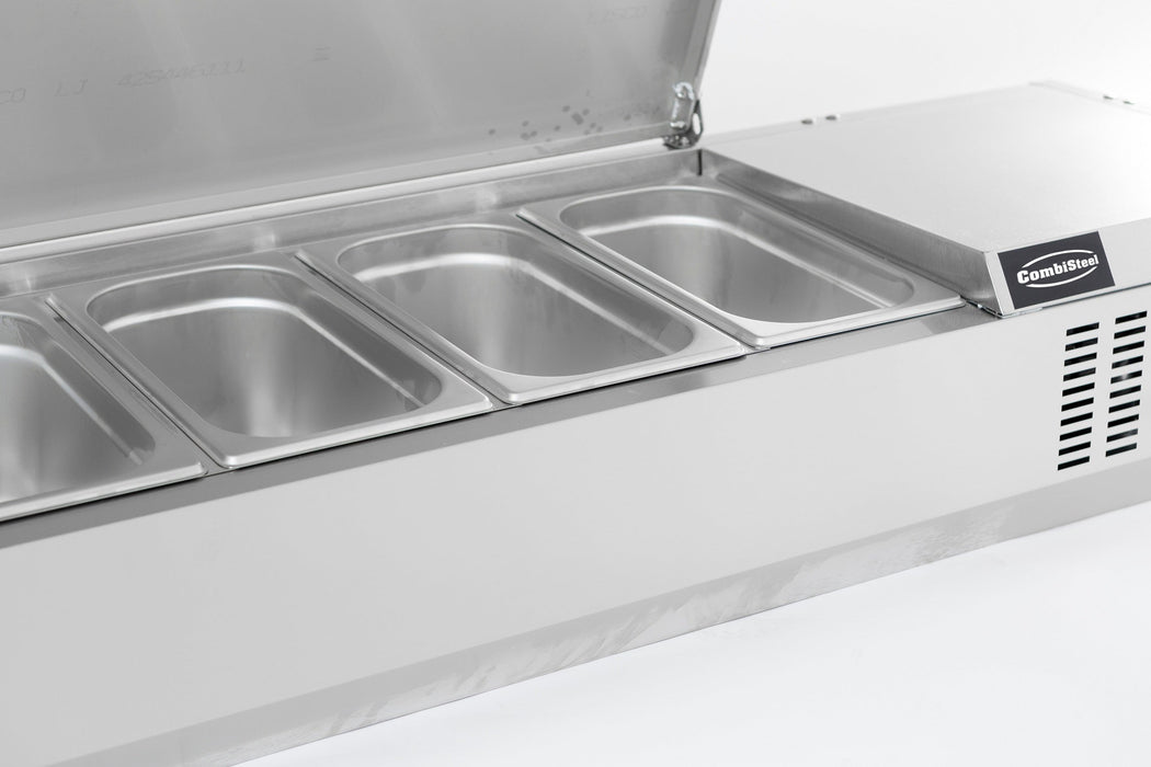 Combisteel Refrigerated Counter Top SS Top 1/4 Gn X 5 7450.0025 Combisteel