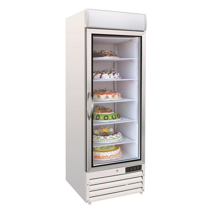 Combisteel Freezer – 1 Glass Door – 360L Capacity – Stainless Steel – -18°C to -22°C – LED Lighting – R 290 Cooling – Energy Efficient