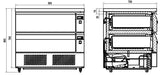 REFRIGERATED/FREEZER COUNTER 2 DRAWERS 4X 1/1GN Combisteel