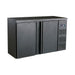 Combisteel Barcooler Black - 2 Doors - Ventilated Cooling - Digital Display - LED Lighting - 2x 1/1 GN Compatible - R290 Refrigerant Combisteel