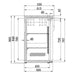 Combisteel Barcooler Black - 2 Doors - Ventilated Cooling - Digital Display - LED Lighting - 2x 1/1 GN Compatible - R290 Refrigerant Combisteel