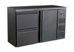 Combisteel Barcooler Black - 1 Door & 2 Drawers - Ventilated Cooling - 150L Capacity - 1/1 GN Compatible - Energy Efficient - Compact Design Combisteel
