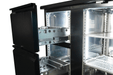 Combisteel Bar Cooler Black - 3 Doors & 2 Drawers - Ventilated Cooling - Digital Display - Lockable - 698L Capacity  7450.0326 Combisteel