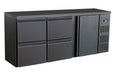 Combisteel Barcooler Black 1 Door And 4 Drawers - 7450.0322 Combisteel