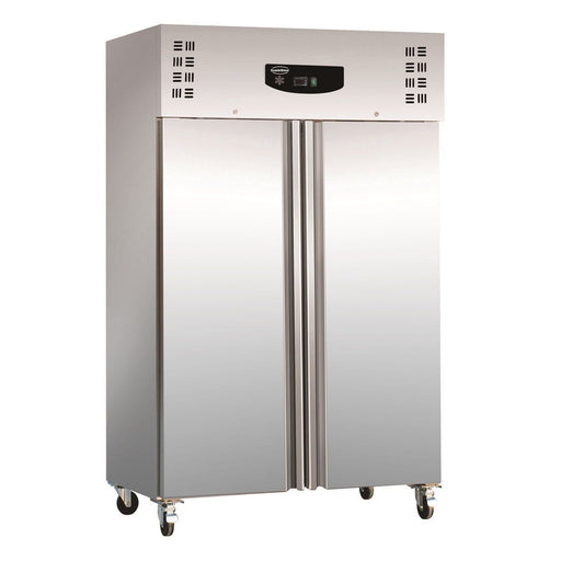 Combisteel Stainless Steel Refrigerator - 1200L Capacity - Static Cooling - Ventilated Interior - Durable & Lockable Design 7450.0405 Combisteel