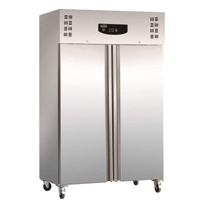 Combisteel Stainless Steel Refrigerator - 1200L Capacity - Static Cooling - Ventilated Interior - Durable & Lockable Design 7450.0405 Combisteel