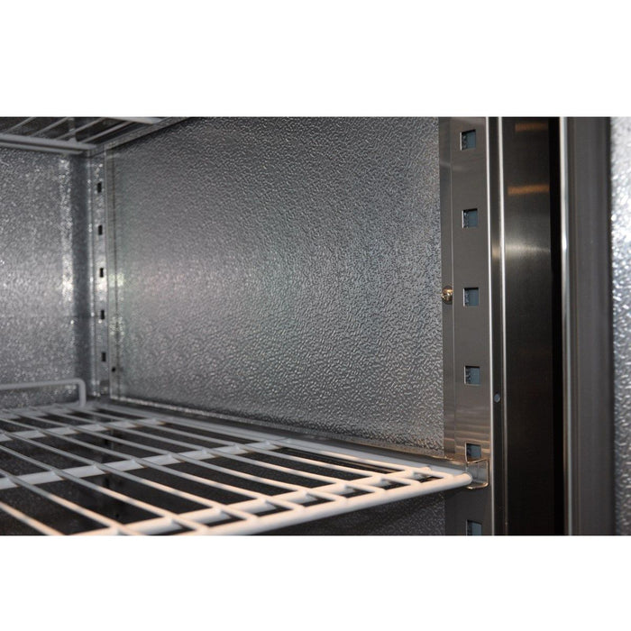 Combisteel Stainless Steel Refrigerator - 1200L Capacity - Static Cooling - Ventilated Interior - Durable & Lockable Design 7450.0405 Combisteel