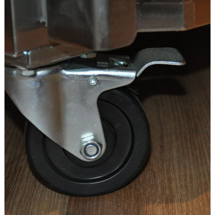 Combisteel Stainless Steel Refrigerator - 1200L Capacity - Static Cooling - Ventilated Interior - Durable & Lockable Design 7450.0405 Combisteel