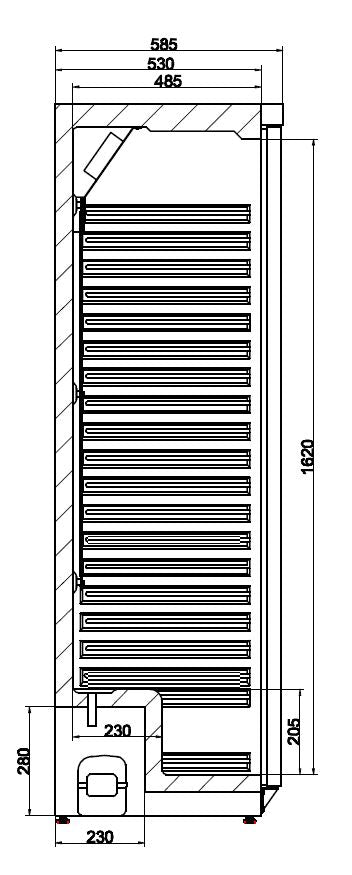 Combisteel Refrigerator SS 1 Door 7450.0555 Combisteel