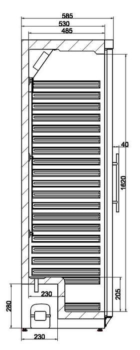 Combisteel Refrigerator 1 Glass Door