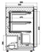 Combisteel Freezer White 1 Door - 7450.0566 Combisteel