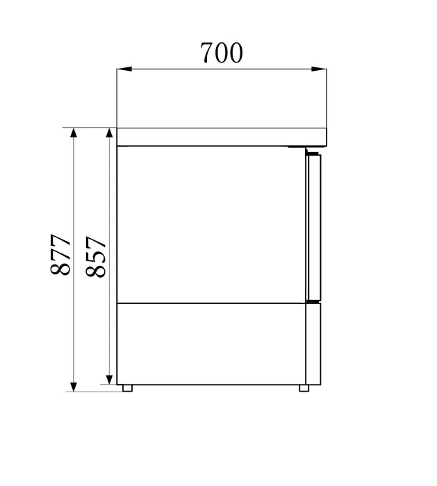 Combisteel Saladette 1 Door