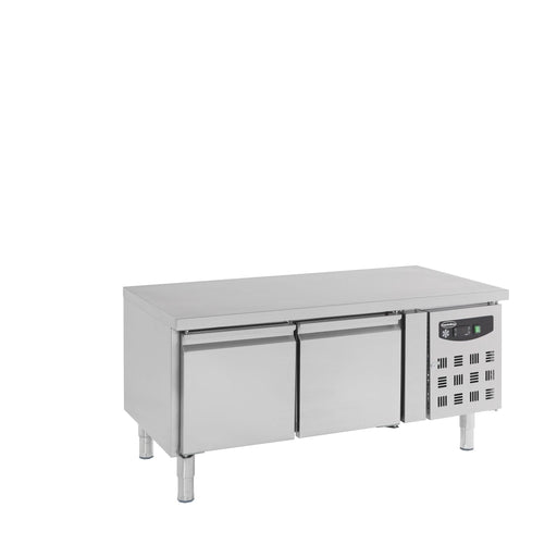 Combisteel Refrigerated Counter - 2 Doors - 650 mm Height - Stainless Steel - Ventilated Cooling - +2°C to +8°C - Compact Design Combisteel