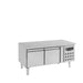 Combisteel Refrigerated Counter - 2 Doors - 650 mm Height - Stainless Steel - Ventilated Cooling - +2°C to +8°C - Compact Design Combisteel
