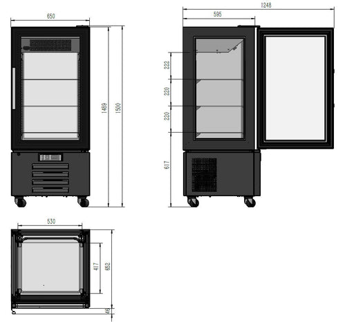 Combisteel Refrigerated Dessert Show Display 1500 - 7450.0840 Combisteel