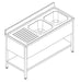 700 SINK UNIT SHELF FLAT PACKED 2 RIGHT 1600 Combisteel