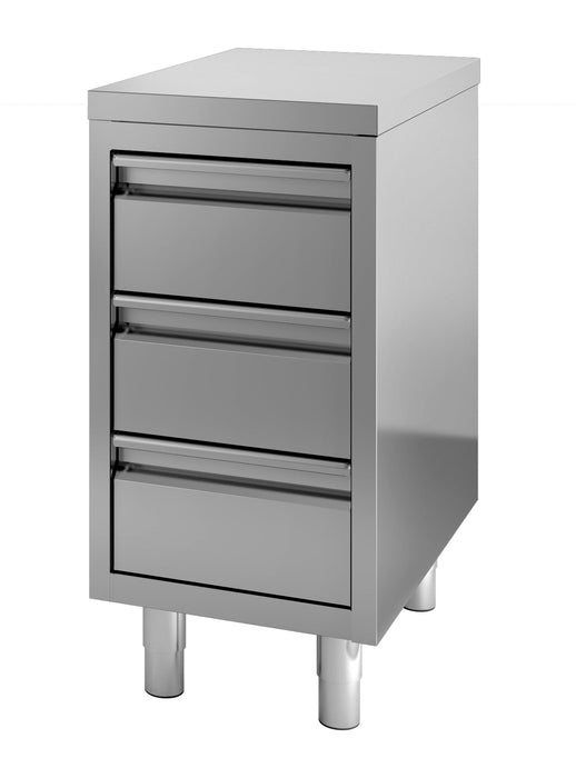 Combisteel Stainless Steel Worktable With 3 Drawers 600mm - 7452.0505 Combisteel