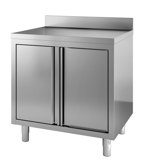 Combisteel Stainless Steel Worktable With Sliding Doors 800mm - 7452.3070 Combisteel