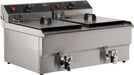 Combisteel Electric Counter Top Fryer Twin Tank 2 x 10 Litre 400v - 7455.1007 Combisteel