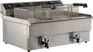 Combisteel Electric Counter Top Fryer Twin Tank 2 x 10 Litre 400v - 7455.1007 Combisteel