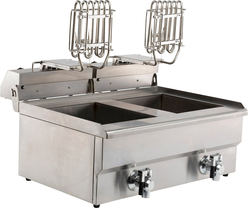 Combisteel Electric Counter Top Fryer Twin Tank 2 x 10 Litre 400v - 7455.1007 Combisteel