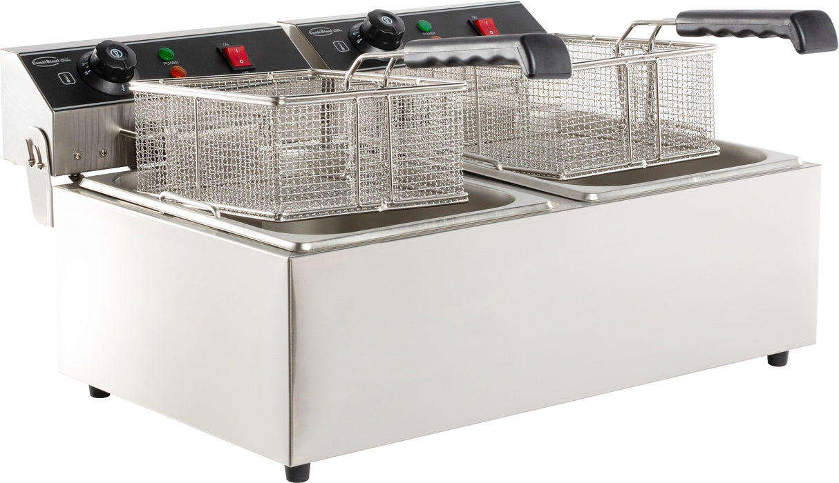 Combisteel Electric Counter Fryer 2 X6 L