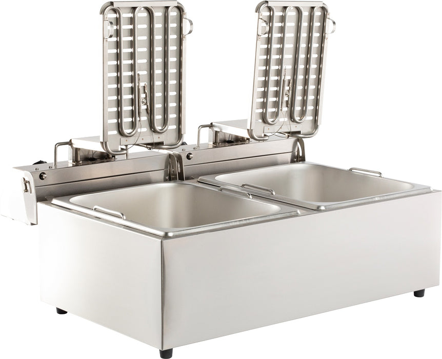 Combisteel Electric Counter Fryer 2 X6 L