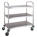 Combisteel Trolley Flat Packed 3 Shelves 7455.1155 Combisteel