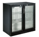 Combisteel Backbar Cooler Black 2 Doors 7455.1305 Combisteel