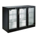 Combisteel Backbar Cooler Black 3 Doors - 7455.1310 Combisteel