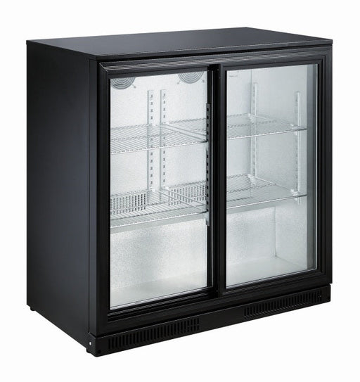 Combisteel Backbar Cooler Black 2 Sliding Doors 7455.1315 Combisteel