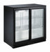 Combisteel Backbar Cooler Black 2 Sliding Doors 7455.1315 Combisteel
