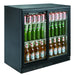 Combisteel Backbar Cooler Black 2 Sliding Doors 7455.1315 Combisteel
