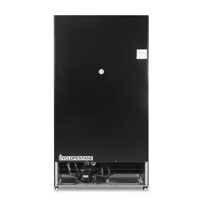 Combisteel Refrigerator with Sliding Glass Doors - 780L Capacity - Black Finish - BEZ 780 SL Model - Efficient Cooling - Commercial Use