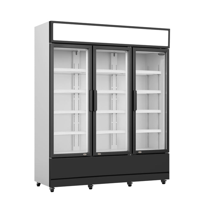 REFRIGERATOR 3 GLASS DOORS FCU-1200