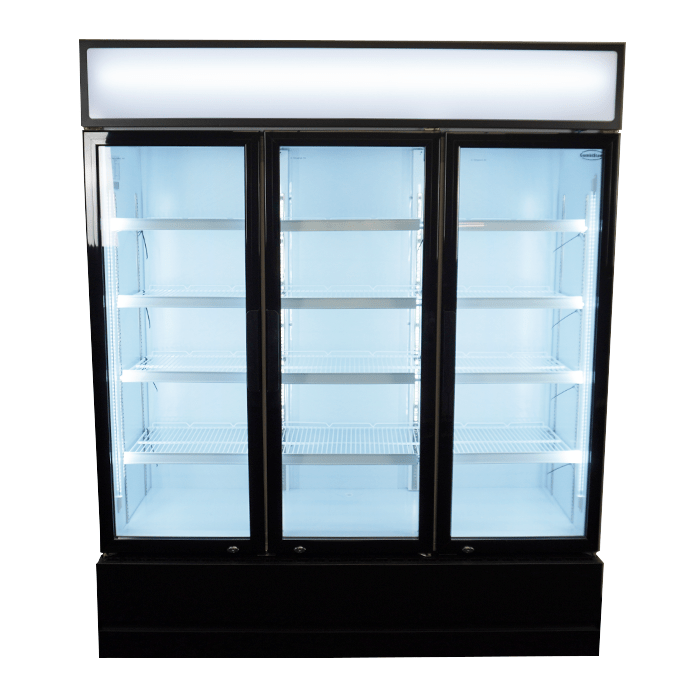 REFRIGERATOR 3 GLASS DOORS FCU-1200