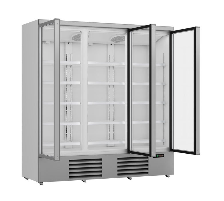 Combisteel Refrigerator with 3 Glass Doors - Model JDE-1530R - Spacious Design - Energy Efficient - Ideal for Commercial Use 7455.2205