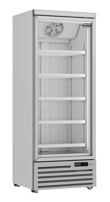 Combisteel Freezer 1 Glass Door JDE-600F – 600L Capacity – Ventilated Cooling – -18°C to -22°C – LED Lights – Automatic Defrost