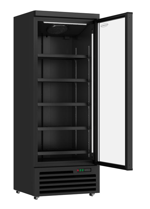 Combisteel Refrigerator 1 Glass Door Black Jde 600 R Bl