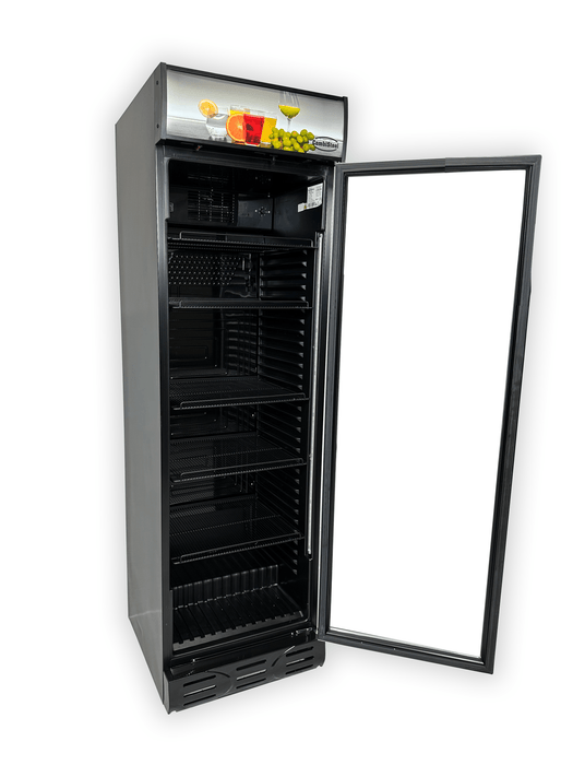 REFRIGERATOR 1 GLASS DOOR BLACK