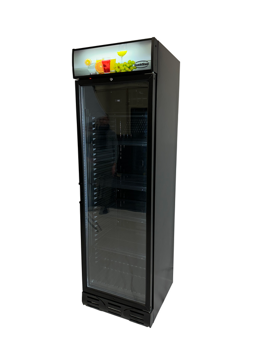 REFRIGERATOR 1 GLASS DOOR BLACK