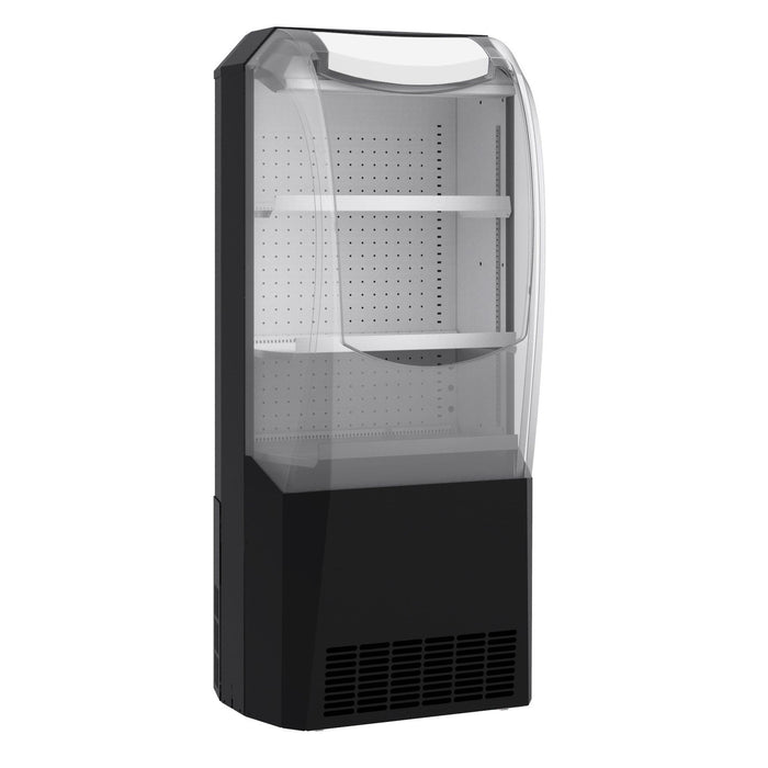 Combisteel Impulse Cooler - Black - 274L Capacity - Glass Door - Ventilated Cooling - LED Lighting - +2°C to +10°C - Commercial Use