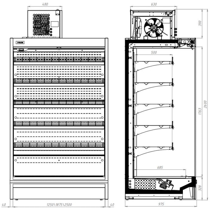 Combisteel Wall Mounted Unit Max 6.0 - Remote - 7469.0105 Combisteel