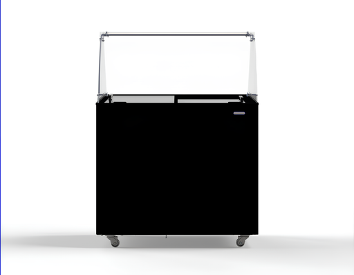 Combisteel Corsica Ice Cream Counter Display Freezer 6 x 5 Litre Black - 7472.0124 Combisteel